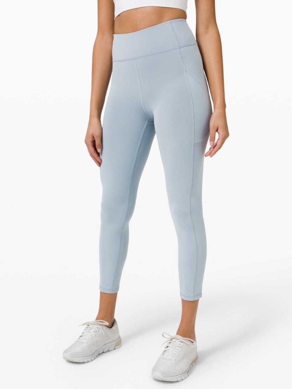 Lululemon Invigorate High-Rise Tight with Pockets‎ 25" Size 8 Light Blue